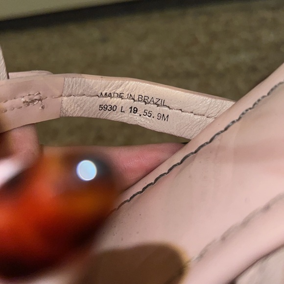 Tory Burch Miller Sandals Sea Shell Pink Patent Leather - Picture 5 of 6